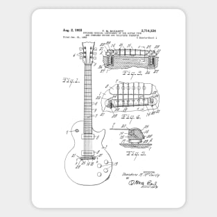 Electric Guitar 1955 Patent Black Magnet